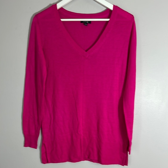 Apt. 9 Sweaters - 💚10 Women's V-Neck Bright Pink Sweater size S
